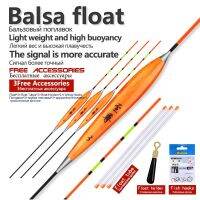 【YF】✵  3PCS Shallow Fishing Float Balsa Bobber 1 float tube 1 hooks 1Buoy Buoy Tackles Tools