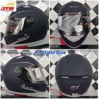 Rider​ R1​ Silver​ Matte​ Bule​ สีน้ำเงินด้าน ลายเทา by JTM RIDER