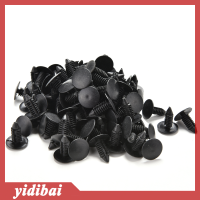 yidibai 100pcs Black 8.5mm HOLE รถประตูพลาสติก rivet Fastener Trim PANEL Retainer CLIP