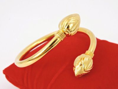 apata jewelry กำไลข้อมือ 1บาท กำไลทอง งานชุบทองแท้ ชุบทอง96.5 ไม่ลอกไม่ดำ เคลือบแก้วหนา บล็อคเยาวราช สวยเหมือนแท้ทุกจุด กำไลชุบทอง ใส่ค้าขายดี