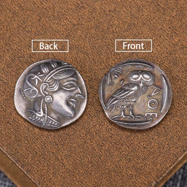 แบบจำลองเหรียญวินเทจกรีกโบราณเหรียญที่ระลึกเหรียญที่ระลึกตกแต่งบ้านเหรียญที่ระลึกของขวัญงานฝีมือ-kdddd