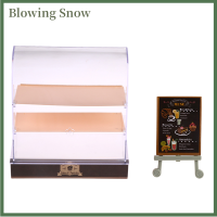 Blowing 1ชุด1:12ตุ๊กตามินิเค้กแสดงตู้ sigboard Stand Living Scene Decor