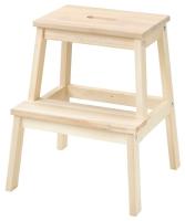 BEKVÄM Step stool, aspen 50 cm (เบียแควม เก้าอี้ 2 ขั้น, ไม้แอสเพน 50 ซม.)