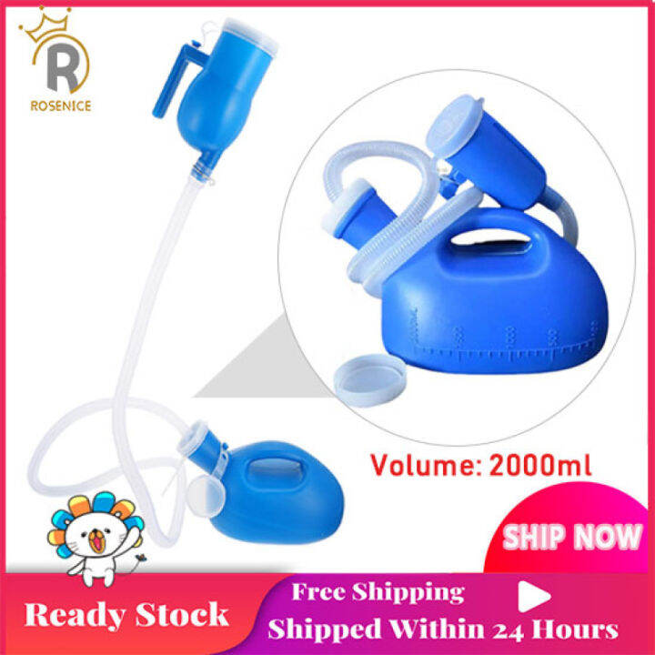 ROSENICE 2000ml Portable Mobile Urinal Toilet Aid Bottle Outdoor ...