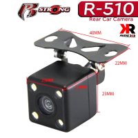 กล้องถอยหลังติดรถยนต์แบบเจาะ  R-STRONG Rear Camera รุ่น R-510 พร้อมไฟLED 4 จุด ติดกับวิทยุ จอ2ดิน จอแอนดรอยตรงรุ่น กันชนรถเก๋ง กระบะ รถตู้