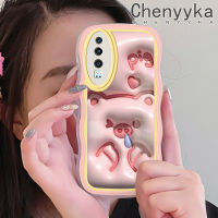 เคส Chenyyka สำหรับ Huawei P30 P30 Pro P30 Lite เคสการ์ตูน3D รูปหมูน่ารักขอบคลื่นเคสมือถือกันกระแทกแบบใสนิ่มเคสโปร่งใสลายกล้องถ่ายรูปสุดสร้างสรรค์เคสป้องกันซิลิกาเจล