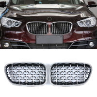 คู่ F07เพชร Grille สำหรับ BMW 5 Series GT F07 528i 535i 550i 2009-2017กันชนหน้าไตลูกกรงรถจัดแต่งทรงผม