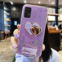 KONSMART Samsung Galaxy A54 A34 A24 A14 5G A13 5G A13 4G A23 LTE A33 5G A53 5G A73 5G ล่าสุดเคสใส่โทรศัพท์2023ใหม่ล่าสุดกระจกรูปหัวใจความรัก Gillter Star Space ฝาหลัง TPU แบบนิ่มสำหรับ Samsung Galaxy a52s A52 A72 A32 5กรัม4กรัม