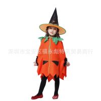 [COD] factory direct baby pumpkin cloak school witch drama costumes