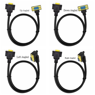【CW】✗﹉  Cable Elbow Male Female Video Extension Cord 1080P Computer 0.5M