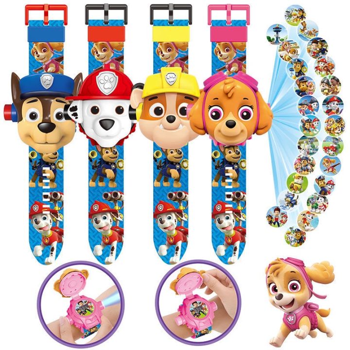 xma-นาฬิกาเบ็นเท็น-ของเล่น-นาฬิกาเด็กฉายภาพได้-22-รุ่น-paw-patrol-ไอรอนแมน-สไปเ-นาฬิกาฉายภาพสำหรับเด็ก-iron-man