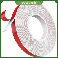 ZOWBRSH สีขาวขาว เทปสองด้าน 0.4in X X ความหนา0.04in เทปสำหรับติดตั้ง ทนทานสำหรับงานหนัก เทปกาวที่แข็งแรง การติดตั้งการเติมรถยนต์และช่องว่าง