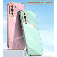 เคสโทรศัพท์สำหรับ Huawei Nova 11i 11 10 Pro Nova10 10 SE 10SE เคลือบ6D นิ่มปกป้องเลนส์กล้องกรอบด้านหลังกันกระแทก