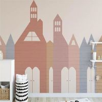 ▽❃❐ Decorative wallpaper American style brick art house background wall painting