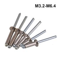 〖Maximus metals〗 M2.4 M3.2 M4 M5 M6.4 304สแตนเลส Domed Head ตาบอด Rivets รอบหัวเปิด Hollow ดึง Rivet