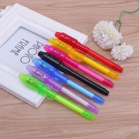 4Pcsset Invisible Ink Pen Built in UV Light Magic Marker For Pen Safety To Use
