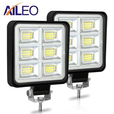 【CW】 AILEO 144W Flood Lights Bar Off-road Driving Headlight Fog Lamp for Truck Boat SUV Tractor 4WD 12V 24V