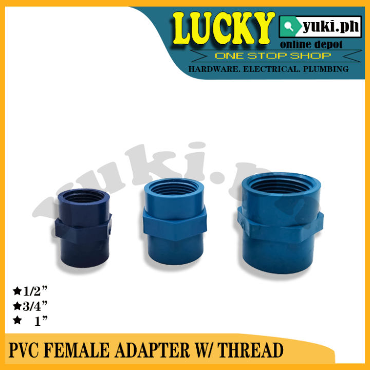 Blue Best Pvc Female Adapter With Thread Pipe Fittings Lazada Ph