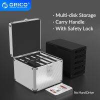 ☈ ORICO Aluminum HDD Protector Box 5/10/15 3.5‘’ Hard Drive Protection Box Storage with Locking 15 Bay For 2.5 3.5 M.2 Hard Drive