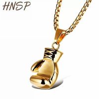 HNSP Hip Hop Boxing Glove Pendant Chain Necklace For Men Male BFF Street Rock Style Jewelry Gift Wholesale