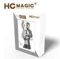 ชุดตัวต่อ HC MAGIC  No.1637 KAWS  ชุดคอวส์สีเทาครึ่งตัวท่ายืน  1384 ชิ้น  สร้างจิตนาการในการเรียนรู้อันยอดเยี่ยม กับตัว KAWS