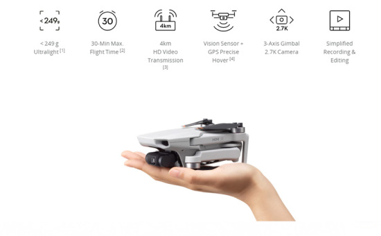 Combo flycam dji mavic mini se - camera 4k, gimbal 3 trục - ảnh sản phẩm 4