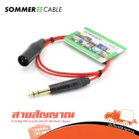 สายสัญญาณสำเร็จ Sommer P.XLRผู้+TRS 6.5 SC-B2-01 (1M) RED แดง (ใบกำกับภาษีทักเเชทได้เลยค่ะ) ฮิปโป ออดิโอ Hippo Audio