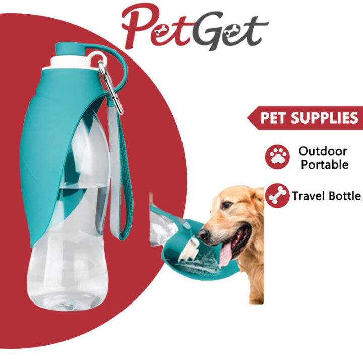 Dog Water Bottle for Walking 580ml Travel Pet Water Bottle Portable Dog