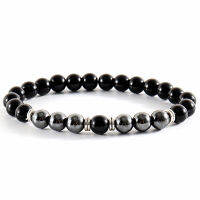 Strand Bracelet Men  Fashion Handmade 8mm Matte Bead Hematite Stone Bracelet For Men Jewelry Gift Pulsera Hombre