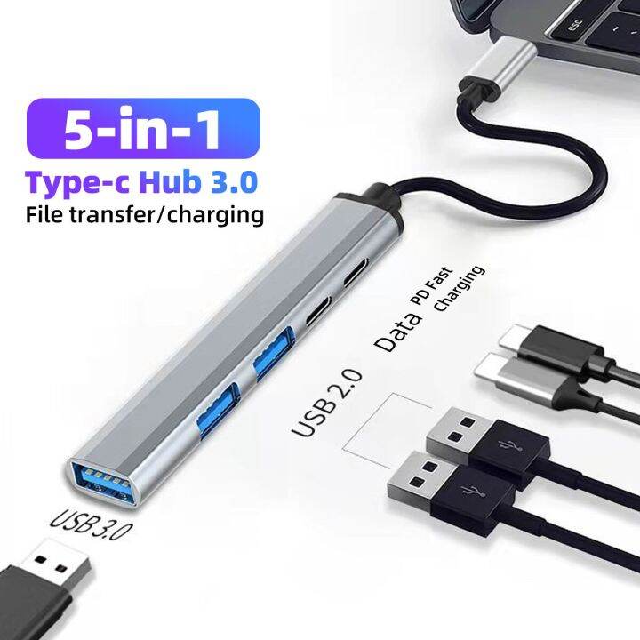 Type-C Extender Hub Docking Station USB C Mulit-Ports Computer Splitter ...