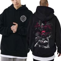 Anime Death Note Double Sided Print Hoodie Hellsing Logo Hoodies MenS Manga Harajuku Sweatshirts Unisex Oversized Streetwear Size Xxs-4Xl