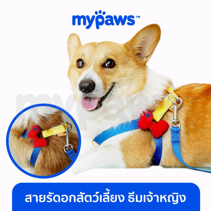 my-paws-สายรัดอกสัตว์เลี้ยง-ธีมเจ้าหญิง