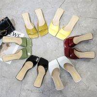 Casual Open Toe Mules Womens Korean Style High Heels