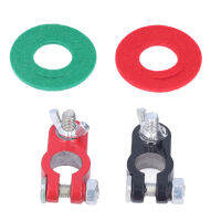 2PCS ที่หนีบขั้วแบตเตอรี่ Quick Release Connectors สีดำสีแดง Universal สำหรับรถบรรทุกรถยนต์ Boats