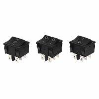 1Pcs KCD5 Rocker Switch 4/6pin Black Parallel  Power Switch