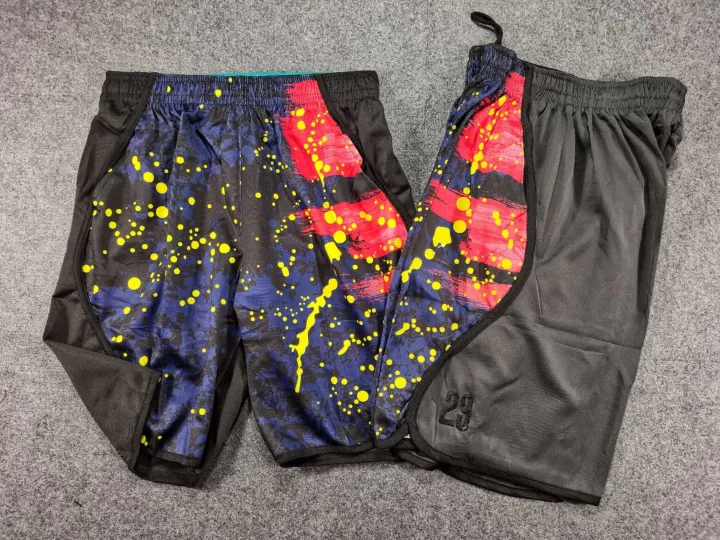 SUNVY SHOP Basketball Shorts Spandex training pants retro ball pants