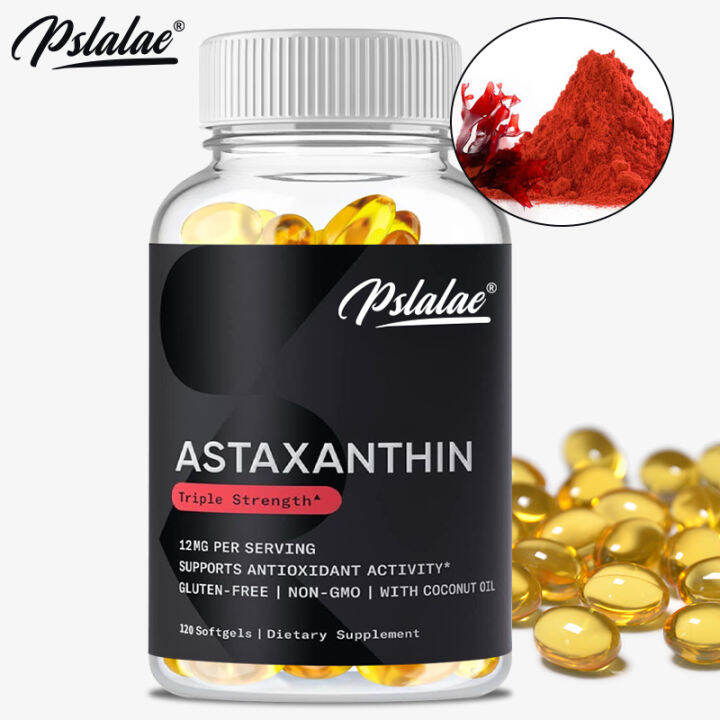 Astaxanthin Capsules Triple Strength Antioxidant Accelerates Metabolism