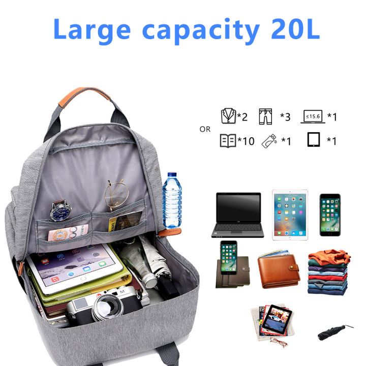 casual-men-school-backpack-light-15-inch-laptop-bag-2020-waterproof-oxford-cloth-a4-book-lady-anti-theft-travel-backpack-gray