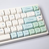 （Miss qis keycap）133ข้อความเหมือนกับมิ้นท์ PBT ย้อมระเหิดโปรไฟล์ XDA ForSwitch Keyboard61กล/64/68/87/96/104/108แป้นพิมพ์