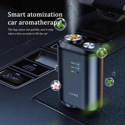 【DT】  hotElectric Auto Air Diffuser Aroma Car Air Vent Humidifier Fragrance Car Freshener Wood Mist Grain Oil Perfume Air Aromathera