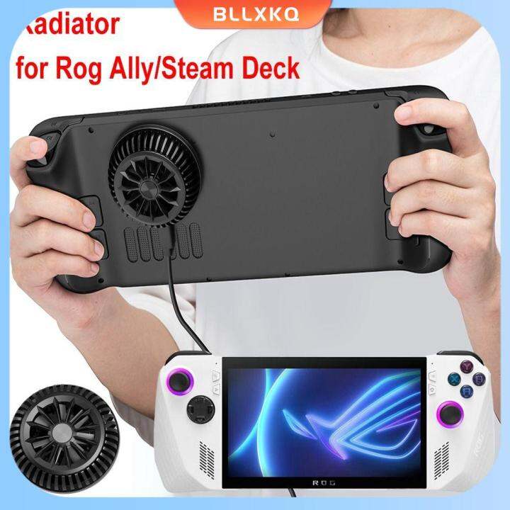BLLXKQ ic Handheld Console Cooling Fan Game Accessories RGB Light Rapid Heat Dissipation Summer