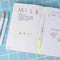 zuo✨5Pcs Colorful Candy Color Double-end Highs Markers Fluorescent Milkliner Stationery Gift