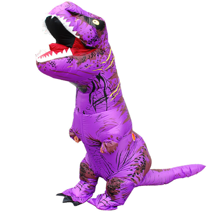 ผู้ชาย-t-rex-ไดโนเสาร์พองเครื่องแต่งกายผู้หญิงปาร์ตี้เครื่องแต่งกายคอสเพลย์แฟนซีมิ่งขวัญอะนิเมะฮาโลวีนเครื่องแต่งกายสำหรับผู้ใหญ่-dino-การ์ตูนพอดีความสูง-150-195-ซม