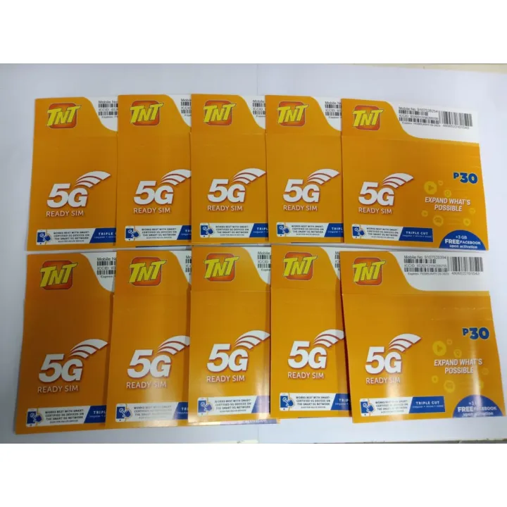 BPM TNT Sim Card (Wholesale 10pieces)TPx Lazada PH