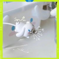 Cartoon Cinnamoroll Dog Charger Winder สายเคเบิลข้อมูลน่ารัก สายเคเบิลหูฟัง ปลอกแขนป้องกัน สายเคเบิล Anti-break【ZK】