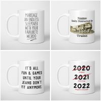 hotx【DT】 Personalized gift Custom words funny coffee cups creative and cute mugs  nordic kawaii Cup for tea autumn