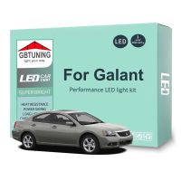 หลอดไฟตกแต่งภายใน LED ชุดอุปกรณ์สำหรับมิตซูบิชิ Galant 1988-2009 2010 2011 2012รถแผนที่ LED โคมไฟหีบฝาทรงโค้ง Canbus ไร้ข้อผิดพลาด100%