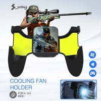 S-Way โทรศัพท์มือถือ Gamepad คูลเลอร์จับเซมิคอนดักเตอร์พัดลมระบายความร้อน H older สำหรับ iPhone XS MAX XS XR ซัมซุงมือถือหม้อน้ำ Gamepad ควบคุม