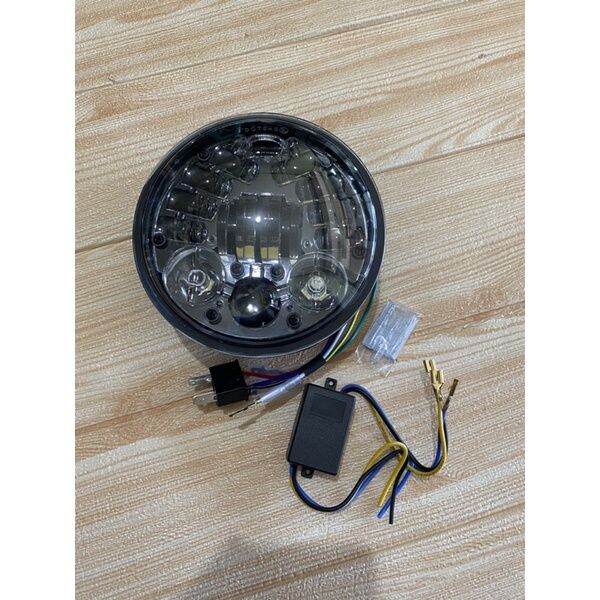 lampu headlamp daymaker new px npx dengan converter ac/dc Lazada