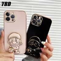 เคสโทรศัพท์การ์ตูนพับเป็นขาตั้ง YBD ซูเปอร์มาริโอใช้ได้กับ iPhone 11 Pro Max 12 Pro Max 13 Pro Max 14 Pro Max 12 13 Mini 14 Plus 15 Pro Max 15 Plus เคสฝาหลัง TPU แบบนิ่ม